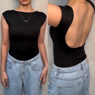 FHILAR | FRANKIE BACKLESS BOAT NECK TOP BACKLESS TOP BOAT NECK TOP