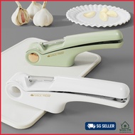 3 in 1 Garlic Press Slicer & Peeler Handheld Chopper with Can Opener for Garlic, Ginger & Veggies {S