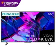 HISENSE ทีวี U7K VIDAA ULED Mini LED (55" 4K Smart TV ปี 2023) รุ่น 55U7K