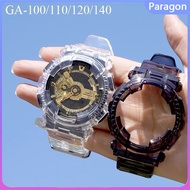 TPU Transparent Watch Band Set compatible for CASIO G-SHOCK GA110 GA120 GA140 Sport Waterproof watch