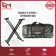 KAYA (DOUBLE X STAND) - Double X Portable Keyboard Stand Heavy Duty/ YAMAHA (Padded Keyboard Bag/Pia