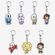5cm Keychain Undertale Sans Flowey Papyrus Asriel Game Cute Backpack Handbag Decoration Accessories