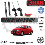 PERODUA AXIA D74A (2023Y~) (FRONT / REAR) 100% GAB SUPER GAS SHOCK ABSORBER