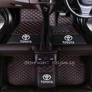Toyota Corolla Cross, RAV4, Yaris Cross,C-HR car mats Right hand drive Car Mat Leather Car Floor Mat