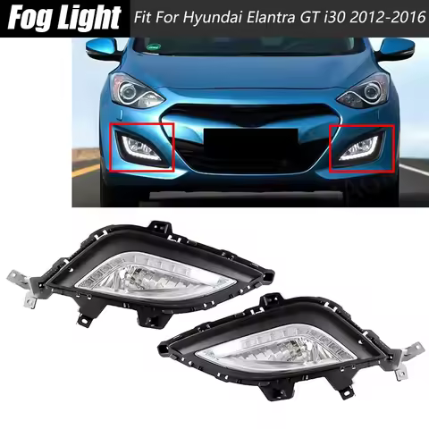 Front Bumper Fog Lamp Assembly For Hyundai Elantra GT i30 2012 2013 2014 2015 2016 86563A5030,86564A