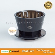 One Two Cups Wave Crystal Eye Dripper 1-2 Cups B75 - Black