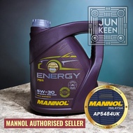4L MANNOL 7511 Energy 5W-30 5W30 Fully Synthetic Engine Oil with Ester API SP ACEA A3/B4