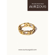 Ring - Sleek Figaro - Aurious Gold 916