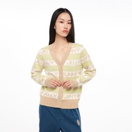 JELLY BUNNY เสื้อคาร์ดิแกนคอวีปักโลโก้ รุ่น B26SGWA048