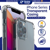 iPhone 13 Pro Max/ 13 Pro/13 Mini 12 11 Pro Max/XS Max XR XS X 8P 7P Clear Transparent Soft Hard Phone Case Casing Cover