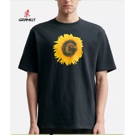Men Women Same Style All-Match New Style GRAMIC Simple Sunflower Printed Pure Cotton Short-Sleeved T