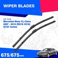 Front Window Wiper Blades For Mercedes Benz CL Class 2007 - 2016 W216 C216 CL500 CL550 Windscreen Wi