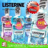 [ SPLENDIDEALS SG ] LISTERINE MOUTH RINSE | MOUTH WASH 750ML+250ML - ANTI BACTERIAL | ANTI CAVITY | 