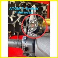 ◳ ✼ ✲ ATOM T-SWITCH HARNESS fits Mini driving light ,ripper mini driving ( nmax,aerox,pcx,adv,bigbi