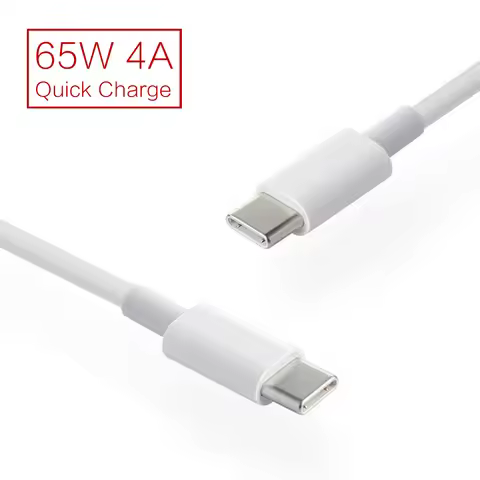 USB Type C To USB C 65W PD Quick Charging Cable QC4.0 Type C Fast Charger For Huawei P40 Samsung S10