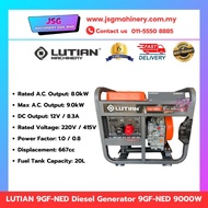 LUTIAN 9GF-NED Diesel Generator 8kW Electric & Recoil Start (Max 9kW)