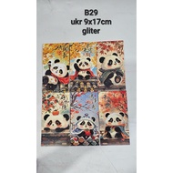 Code B29 angpau panda glitet ukr bsr 9x17cm