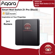Aqara Z1 Pro Smart Wall Switch Black (Single / Double / Triple / 3+1 Rockers) HS20135 / HS20136 / HS