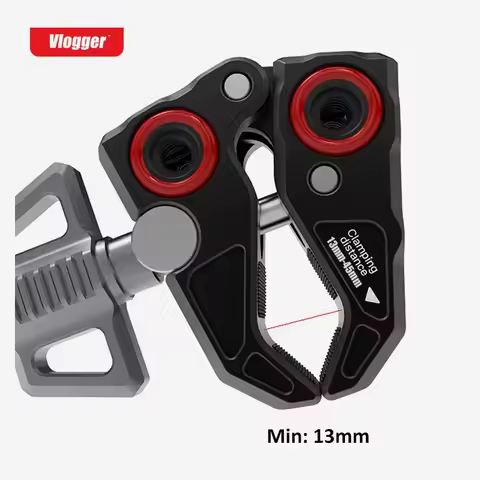 VLOGGER Crab Claw Clip DSLR SLR Camera Magic Arm Double Ball Head Universal Monitor Bracket BallHead