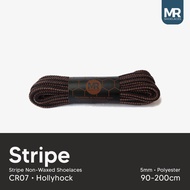 MR Shoelaces CR07 Hollyhock (Black Brown) Round Shoelaces Pattern / Pattern 5-6mm 80cm 90cm 100cm 12