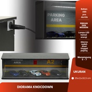 Diecast Knockdown Diorama Parking Lot Basement Car Diecast Scale 1:64/Diorama parking