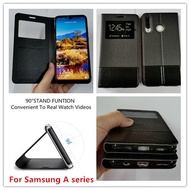 Samsung A10 A10S A20s A20 A30 A50 A30s A50s A70 A80 View Flip Cover case for Phone