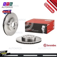 จานเบรคหน้า TOYOTA COROLLA ALTIS LIMO ZZE120 ZZE121 ZZE122 1.6 1.8 VVTi 2000-2007 09 9798 10 BREMBO