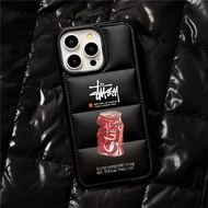 Graffiti down jacket phone cases for iphone 16 15 Pro Max 14 Pro Max 14 plus 13 Pro Max i13 13pro 11