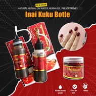 20gm INAI KUKU VIRAL Warna Cantik, Mesra Wudhuk & Solat Inai Kuku maharani Botol Halal Henna Simple 