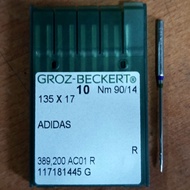 MESIN 135x17 ADIDAS 90/14 R GROZ BECKERT computer shoe sewing machine needle number 14