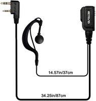 Retevis Earhook Walkie Talkies Earpiece with Mic 2 Pin Compatible with Retevis RT22 H-777 RT21 Baofe