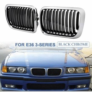 【HOT-Sale!】 E36 GrillBlack Kidney Front Bumper Kidney Grille Grills For E36 3-Series 318I 323I 328I 