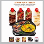 Grill Pan/Panci BBQ 2 in 1/Electric Hot Pot And Grill 2 in 1