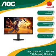 AOC 27G4HX 27" 200Hz Gaming Monitor - Fast IPS/0.3ms MPRT/HDMI/DisplayPort