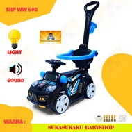 SSC 883 / WW 698 Sports Car Toy Sitting Push Ride On Car Toys