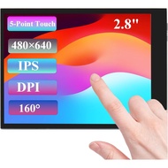 2.8inch DPI LCD Screen Compatible with Raspberry Pi 5/4B/3B+/3B/3A+/Pi Zero/Zero W/WH/Zero 2W, 480x6