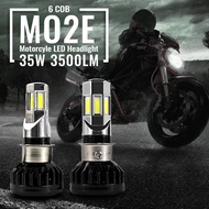 Cos Motorcycle LED Headlight M02E 6 Hearts Ball Base M5,H1,H4 and H5 Capacity 35W White Light.