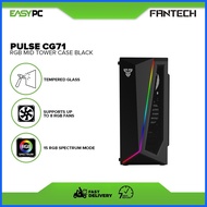 ⊙ ☫ ㍿ Fantech Pulse CG71 RGB Mid Tower Case Black, Best Seller, Brand New, Original, Cheapest, Plug