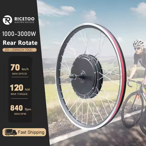 Electric Bike Conversion Kit 1000W 1500W 2000W 3000W Rear Drive 26-29 Inch 700C Wheel Hub Motor for1