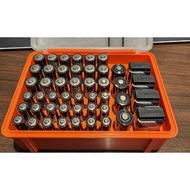 5 IN 1 battery box - 18 AA tablets, 21 AAA tablets, 4 9V tablets, 4 CR123A tablets, 4 AAAA tablets -
