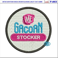 Logo EMBROIDERED PATCHES A-F63 NOODLES GACOAN STOCKER