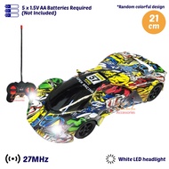 R/C Sports Car 27MHz Radio Control with Headlight Battery Operated Vehicle RC Car Toys For Boys