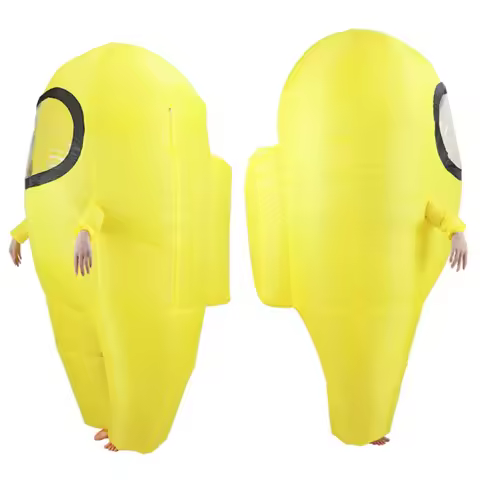 Astronaut Inflatable Costume Adult 4.9ft-6.2ft with Sleeves for Easy Carrying Candy Easy to Wear Blo