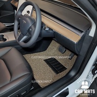 Tesla Model 3 (2021 - Oct 2023) Basic Drips™ Car Mats / Floor Mats / Carpet / Carmat / Coil Mat