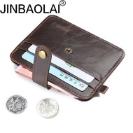 JINBAOLAI Student Men's Card Holder Coin Purse Credit Card Holder Small Wallet 9.24