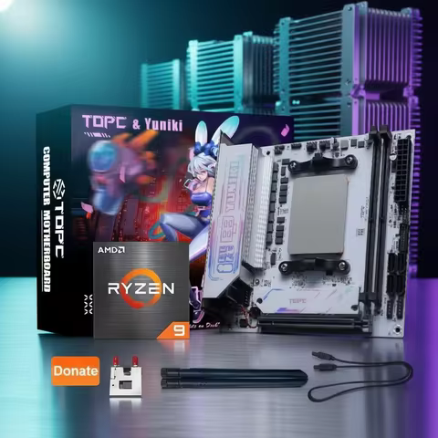 AMD Mini-ITX NAS Gaming Motherboard, Ryzen 9 7945HX ES / 7845HX ES / R7 7745HX ES, 2xM.2 NVMe, 4xSAT