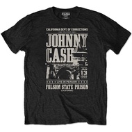 Johnny Cash Live At Folsom Prison '68 T-Shirt Merchandise Xs-3Xl New