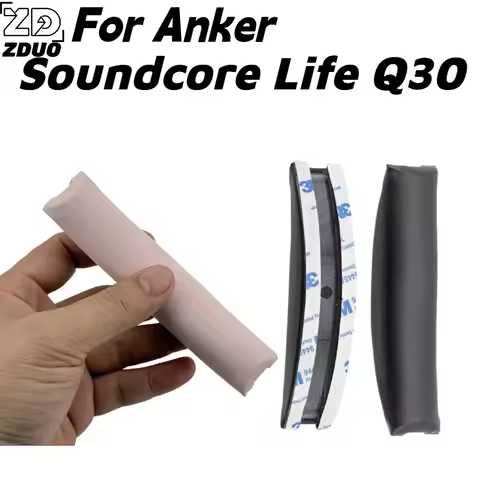 Replacement Ear Pads & Headband Cushion For Anker Soundcore Life Q30 Headphones Leather Memory Foam 