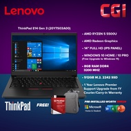 Lenovo 14" ThinkPad E14 Gen 3 20Y7S03A00 AMD Ryzen 5 8GB RAM 512GB SSD Win10Home/Pro Preinstall Offi
