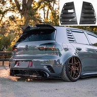 Exterior Car Rear Windows Triangle Louver Cover Stickers For VW Golf 6 7 7.5 MK6 MK7 MK7.5 GTI R GTD